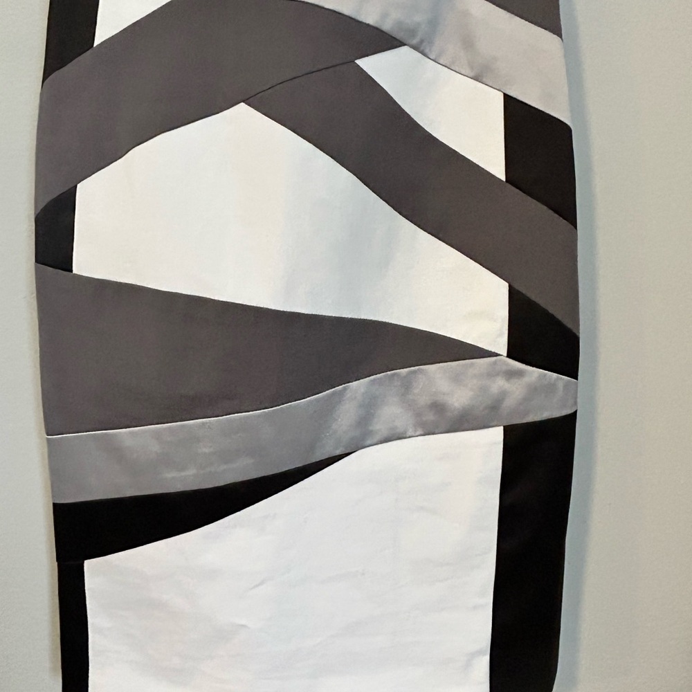 Karen Millen One-Shoulder Colorblock Bandage Cocktail Dress – Size 4 - Picture 6 of 8